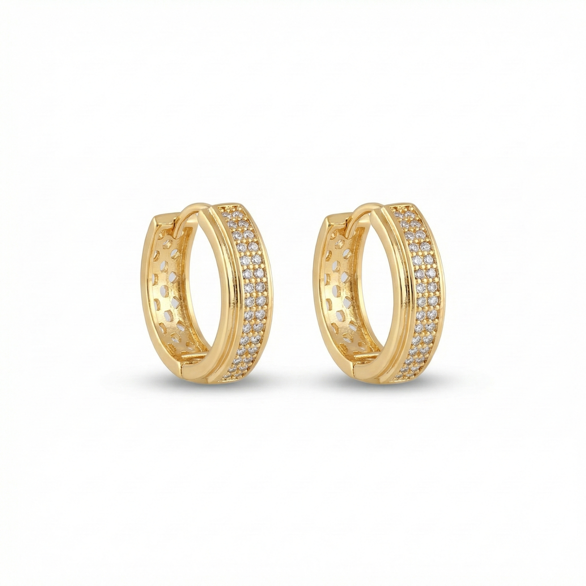 Golden Pavé Luxe Earrings