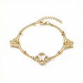 Pearl & Clover Butterfly Bracelet