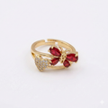 The Ruby Flutter & Heart Ring