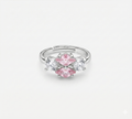 Soft Pink Geometric Ring