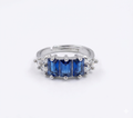 The Azure Trio Ring