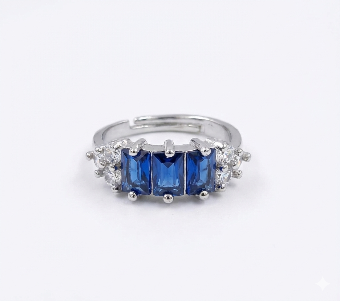 The Azure Trio Ring