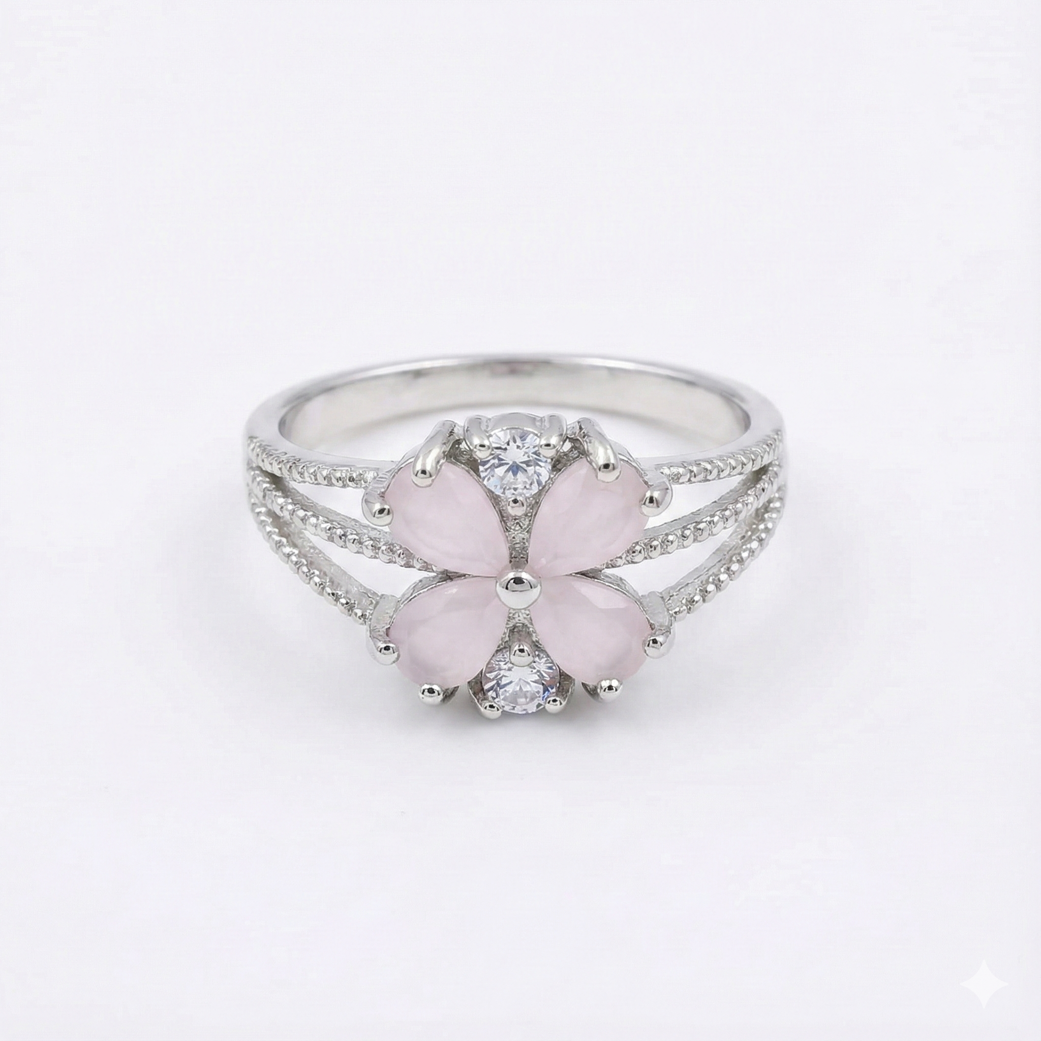 The Sakura Petal Split-Shank Ring